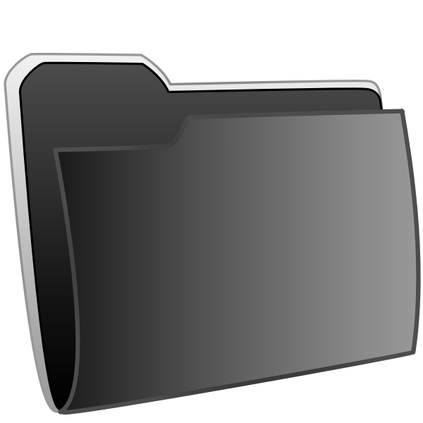 Black Folder Icon Windows