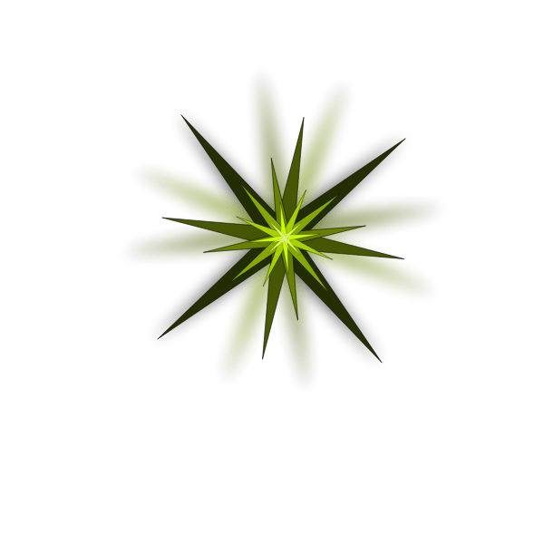Green Star Free SVG