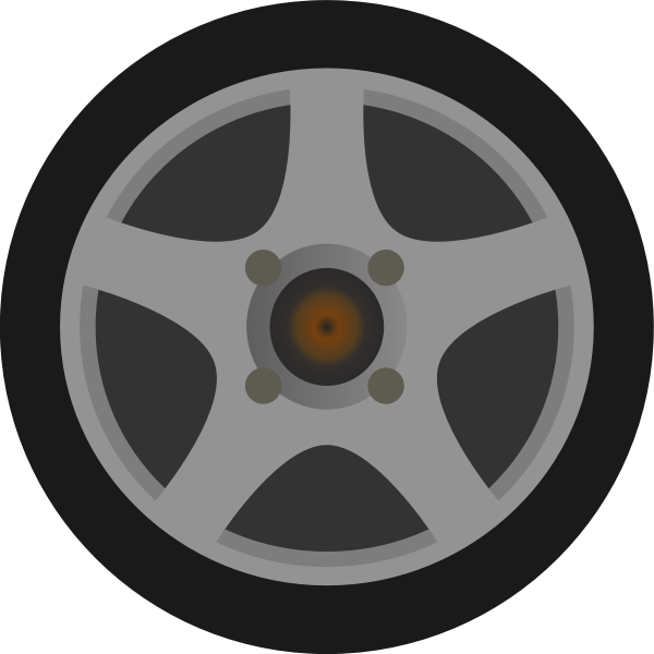 Car Wheel Tire Vector Free SVG