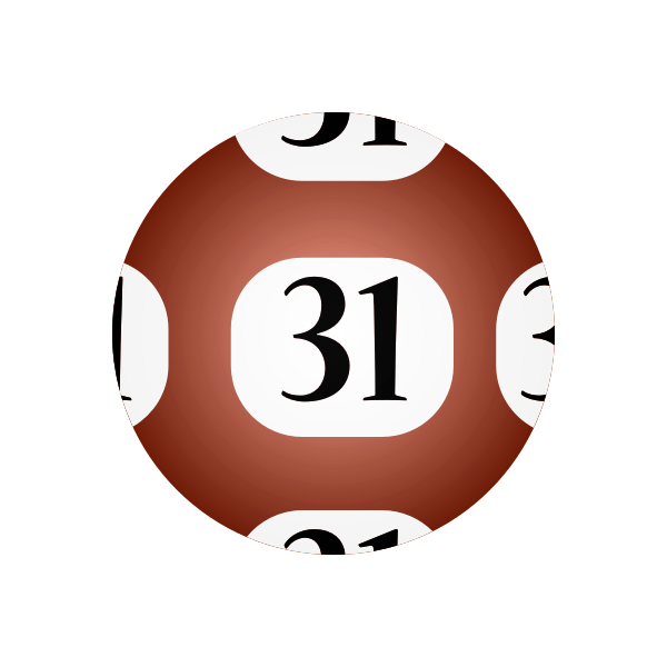 Red lotto ball Free SVG