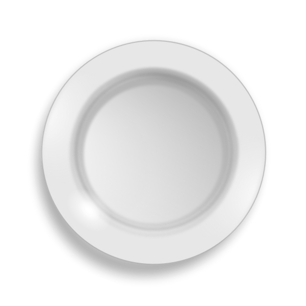 Plate Clip Art Black And White