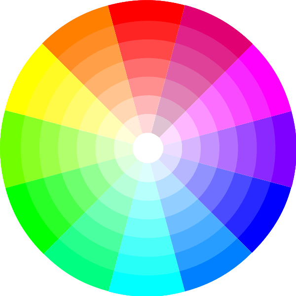 Color Wheel (12x7) Free SVG