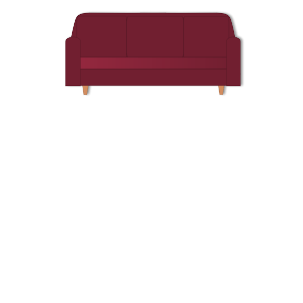 Red Couch Free SVG