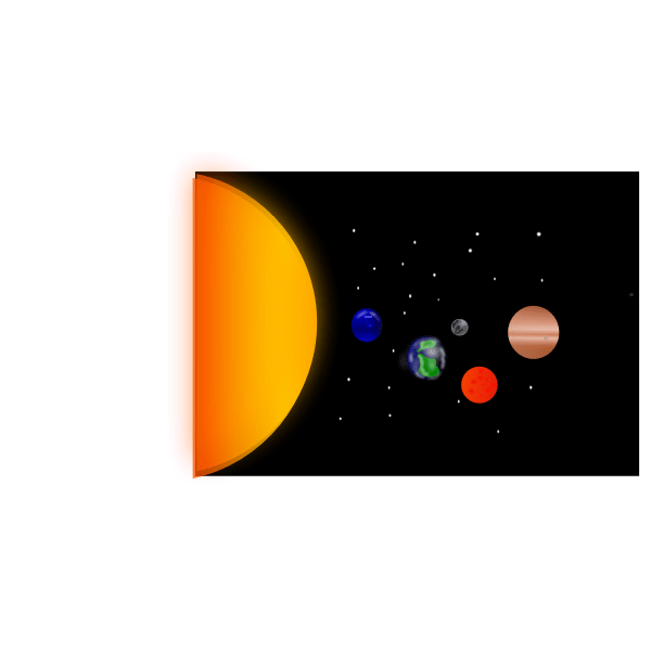 Solar system Free SVG