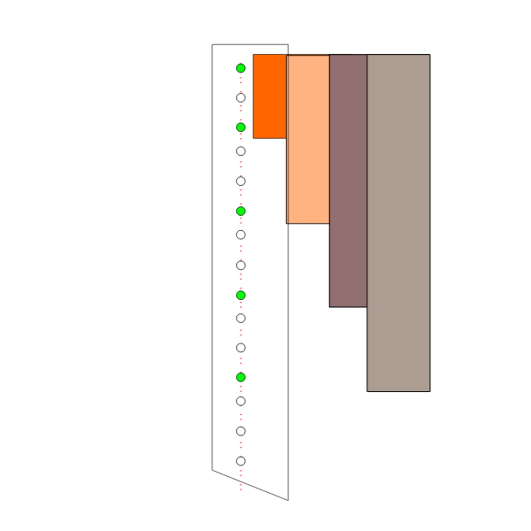 19 inch Data hole spacing Free SVG