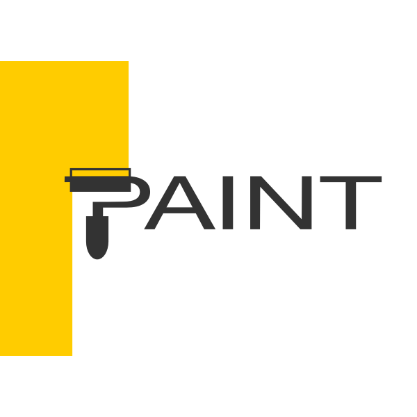 Paint shop logo concept Free SVG