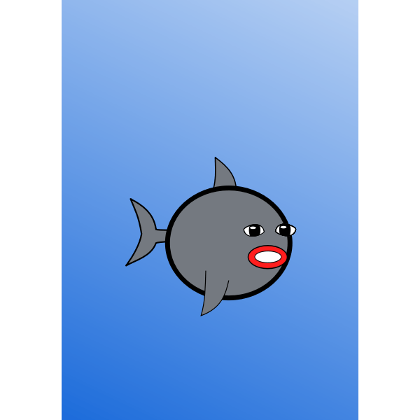Fish with lipstick Free SVG