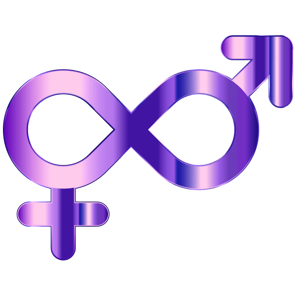 Male Female Connected Cobalt Free SVG