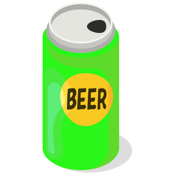 Beer in a can Free SVG