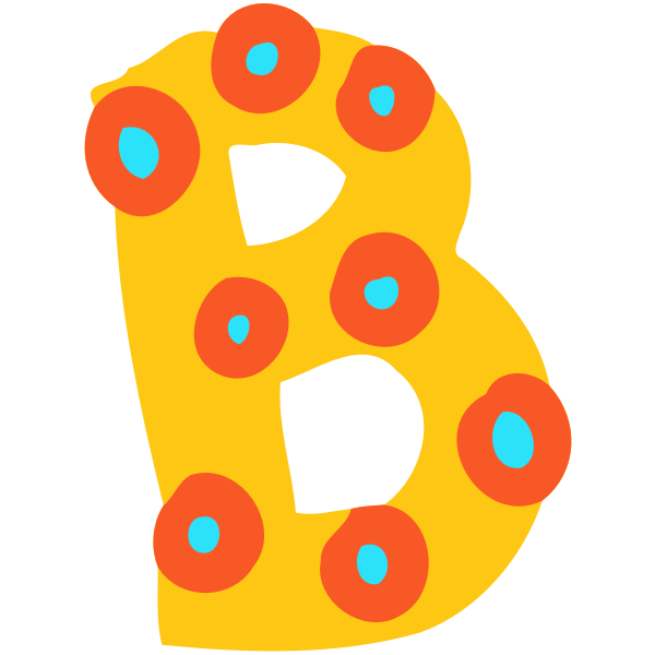 Decorated letter B Free SVG