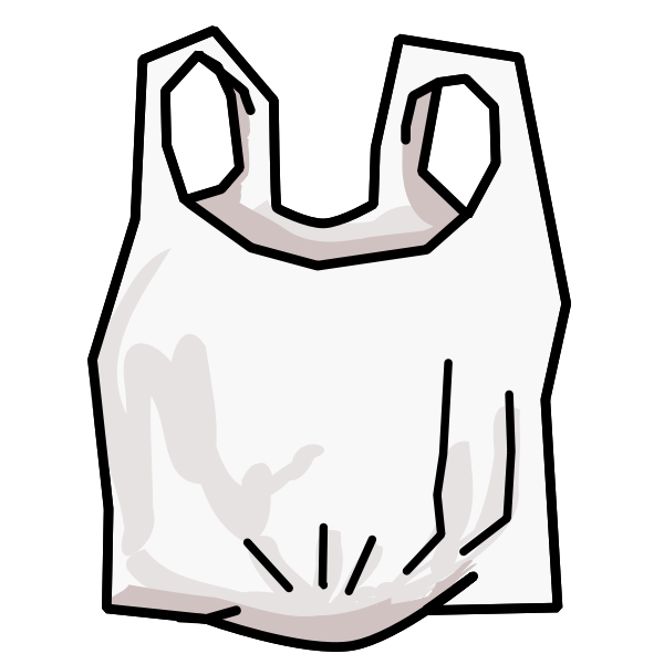Plastic shopping bag Free SVG