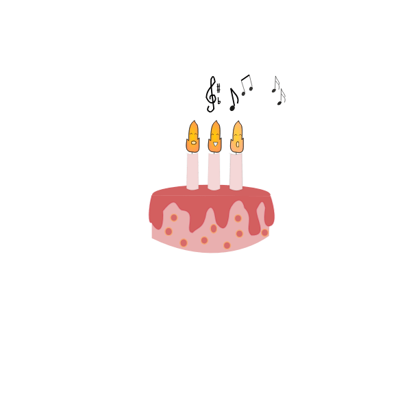 Birthday Candle Singing Free SVG
