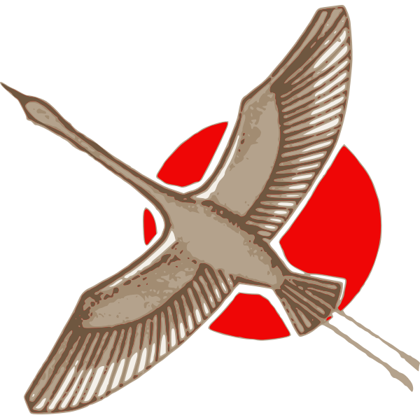 Japanese Crane Free SVG