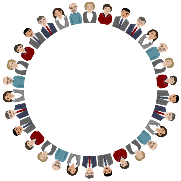 Teamwork Frame Free SVG