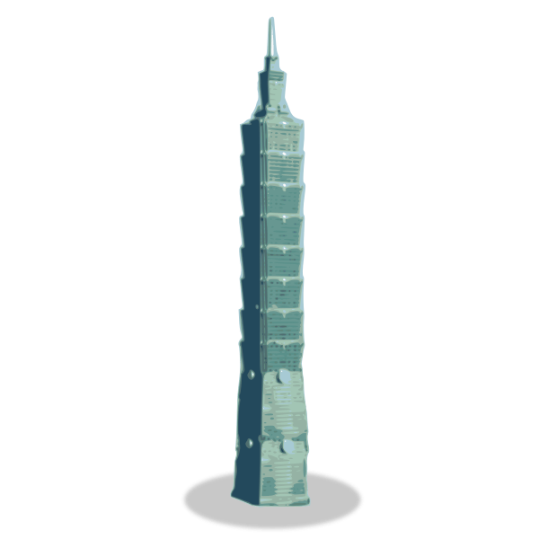 Taipei 101 Building Free SVG