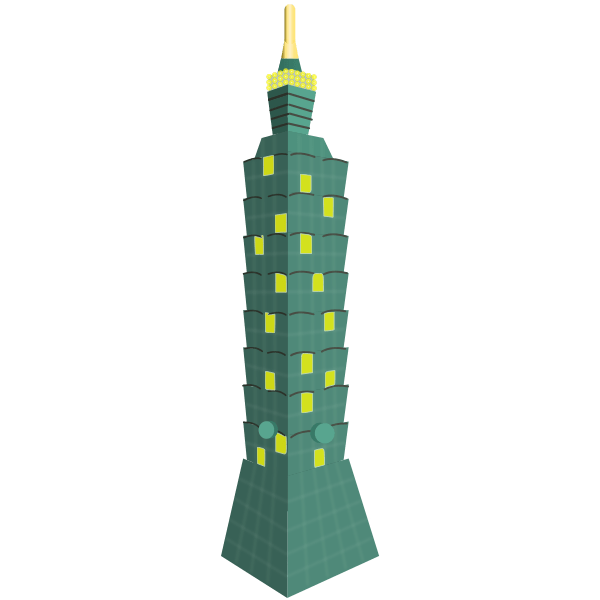Taipei 101 Free SVG