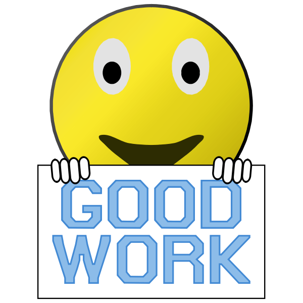 Smiley Face Emoji Good Job