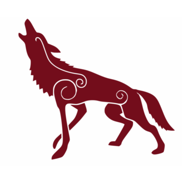 Howling Red Wolf Free SVG