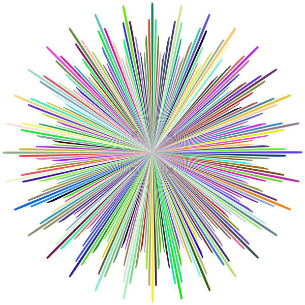 Abstract Geometric Sun Design Frame II Prismatic Free SVG