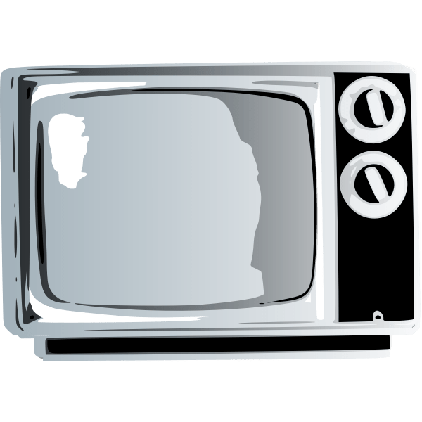 TV set clip art graphics Free SVG