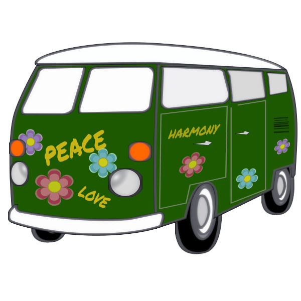 Hippy Van Free SVG