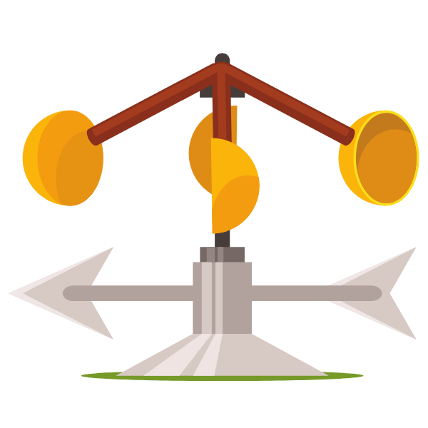 Anemometer device Free SVG