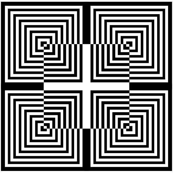 Hypnotic optical illusion vector drawing Free SVG