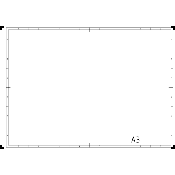 DIN A3 page template vector graphics Free SVG