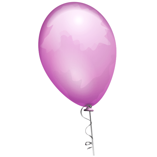 Pink balloon vector image Free SVG