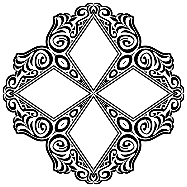 Abstract Black Frame Design 10 Free SVG