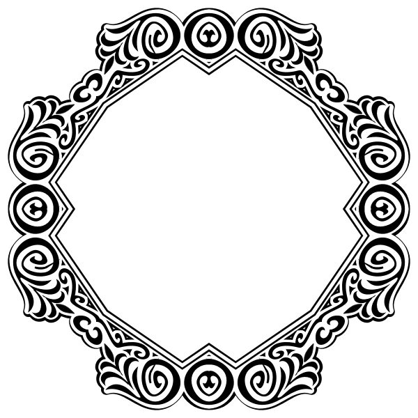 Abstract Black Frame Design 9 Free SVG