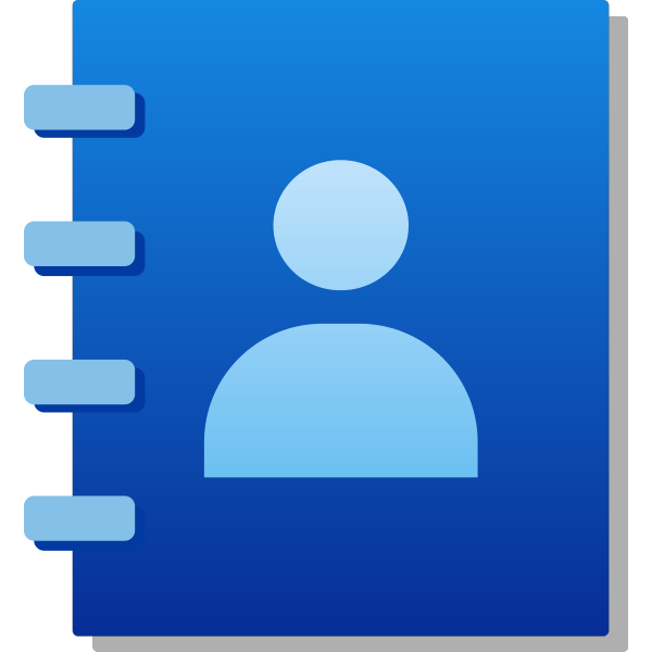 Android contacts icon Free SVG