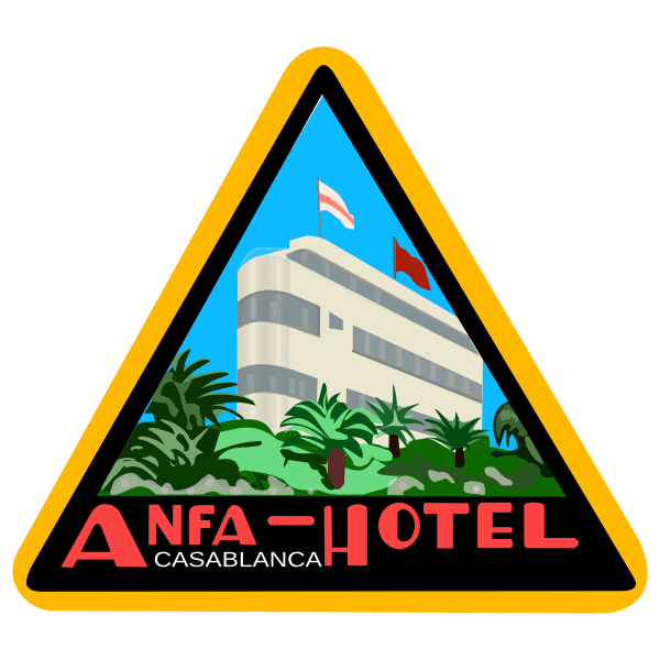 Hotel sticker vector graphics Free SVG