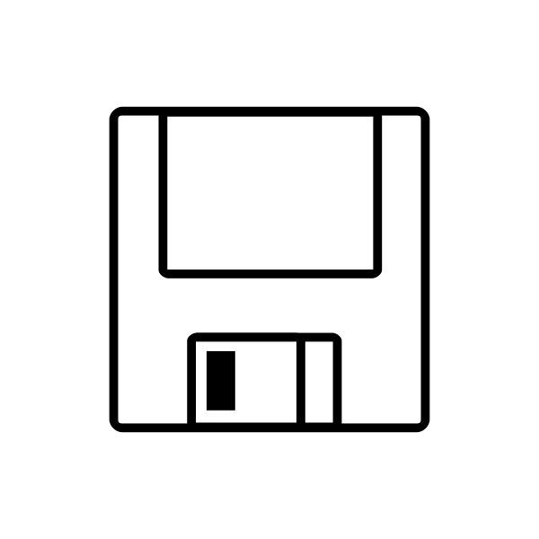 Floppy disk icon vector illustration Free SVG