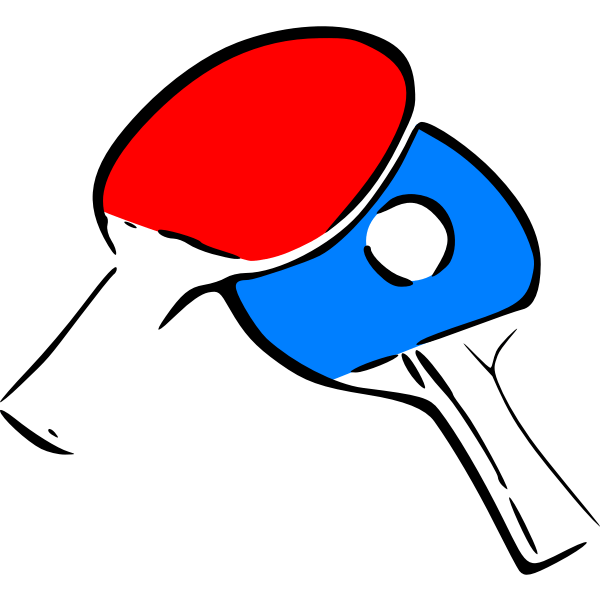 A table tennis rackets vector graphics Free SVG