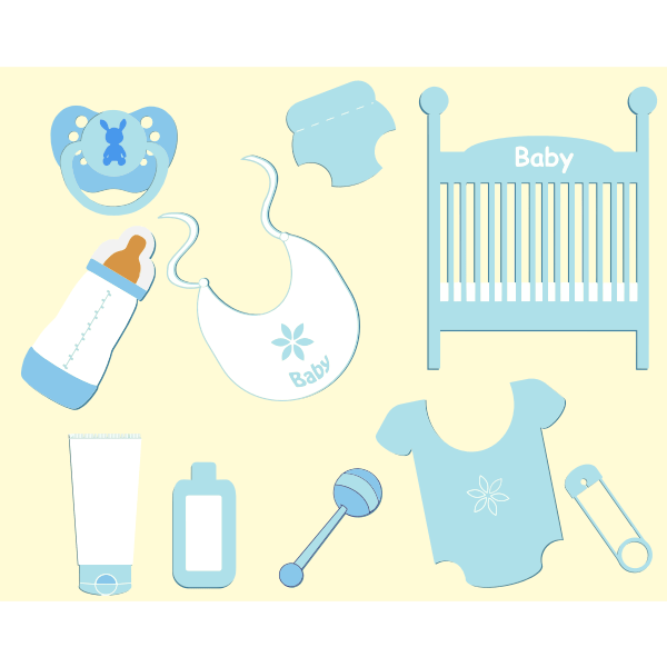 Baby boy accessories Free SVG