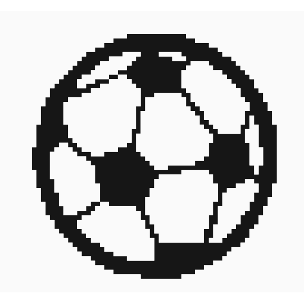 Pixel ball Free SVG
