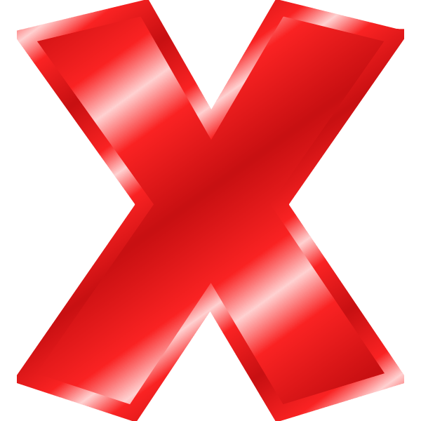 Effect Letters Alphabet red X1574950582 Free SVG