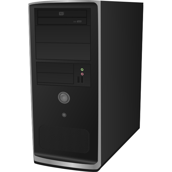 Computer CPU vector clip art Free SVG