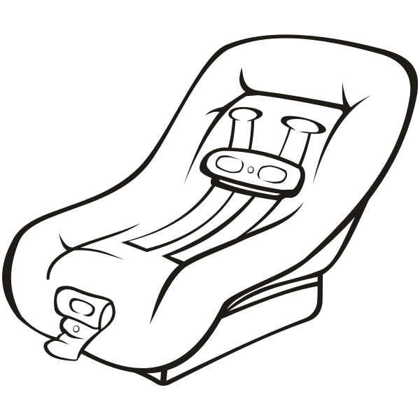 Car Seat Coloring Pages Sketch Coloring Page