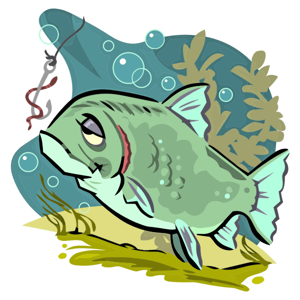 Tired fish Free SVG