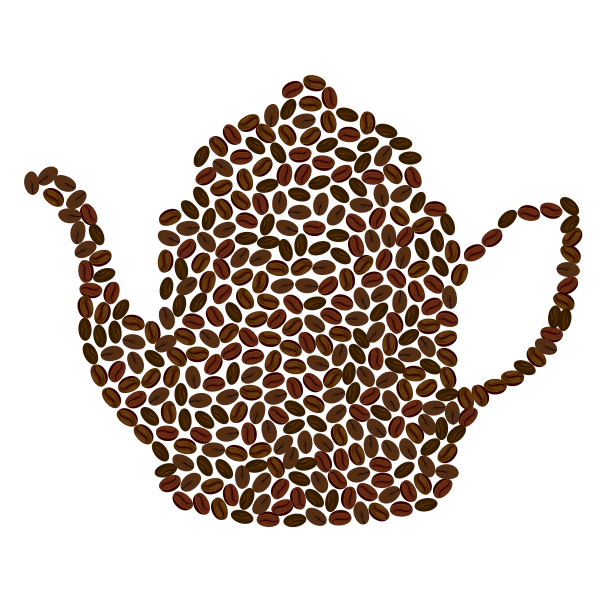 Coffee Pot Coffee Beans Free SVG