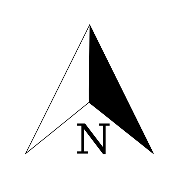 Compass arrow Free SVG