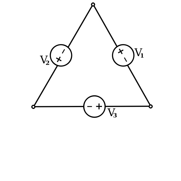 A Threephase electric power source connected in Delta formation Free SVG