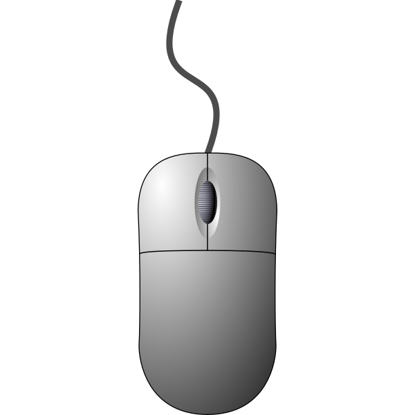 Crispy Computer mouse top down view Free SVG
