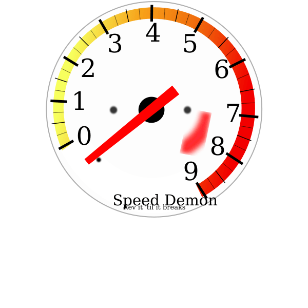 Tachometer vector graphics Free SVG