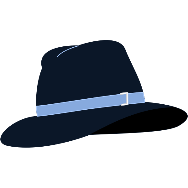 Fedora hat vector illustration Free SVG