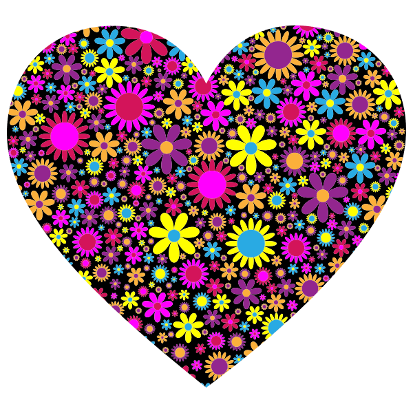 Floral Heart 2 Free SVG