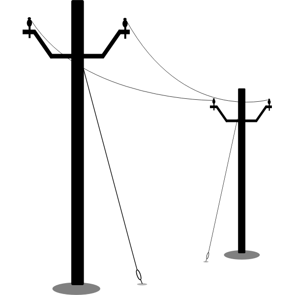 Electric Poles Free SVG