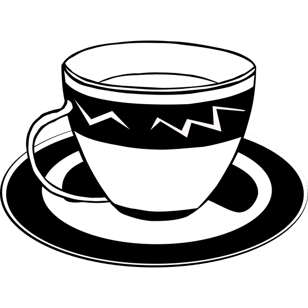 Tea cup vector image Free SVG